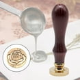 thumbnail image 2 of LOVIVER Stamp Sealing Sealing Stamper Solid Wood Handle for DIY Crafts Decoration Rose, 2 of 8