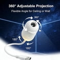 thumbnail image 3 of 2-in-1 Galaxy Projector Night Light, 360° Adjustable Brightness Control Eye‑Caring LED Night Light for Kids Adults Bedroom Home Ceiling Car Decor Gift(12pcs Projection Films), 3 of 7