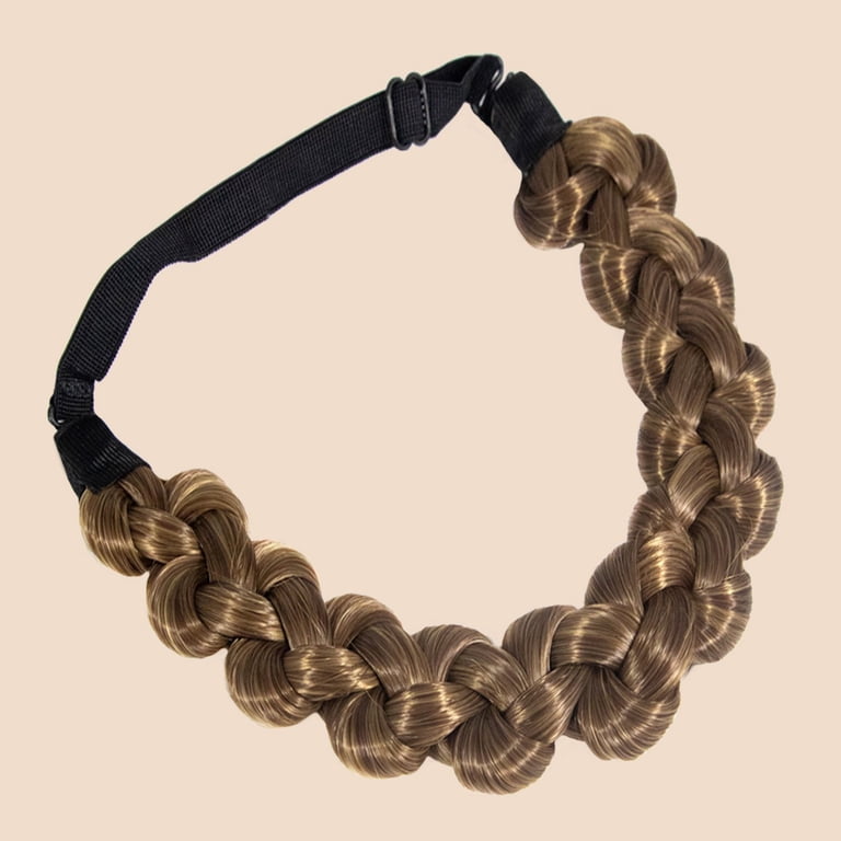 Madison Braids hairpiece (Light brown) Madison Braid. Ashy light brown Color. Two Strand Hair Piece  main image 2