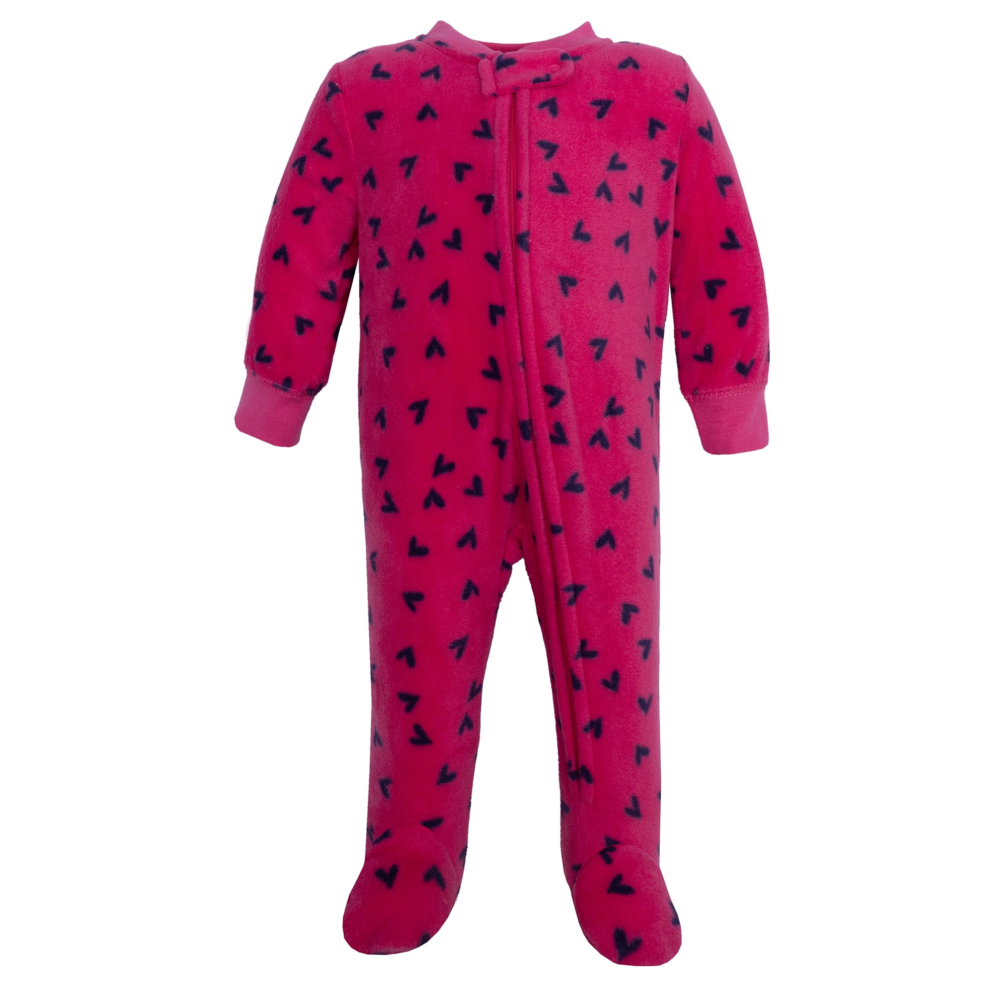 Hudson Baby Infant Girls Fleece Sleep and Play, Botanical&nbsp;, 0-3 Months