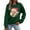 Green, variant on Cadancy Christmas Sweatshirts for Women Funny Santa Graphic Crew Neck Pullover Tops Xmas Holiday Loose Long Sleeve Shirts Winter Vintage Fashion Outfits 2025