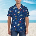 thumbnail image 4 of Lsque Space pattern Hawaiian Shirt for Men, Unisex Summer Beach Casual Short Sleeve Button Down Shirts-Large, 4 of 9