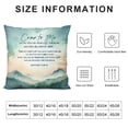 thumbnail image 5 of YANMS Bible Verse Throw Pillow Cover Cushion case, Christian Religious Decor Gift, Scripture Sayings, for Easy and My Burden is Light, Sofa Bed Living Room Porch Decoration, 5 of 5