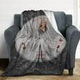 thumbnail image 3 of Custom Memorial Blanket for Loss of Loved One - A Letter from Heanven Sympathy Blanket Loss of Dad Mom Husband Wife Friend in Loving Memory Blanket Personalized Blankets, 3 of 5