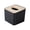 Black, variant on Tissue Box Cover Square, Teak Wood Tissue Box, Wooden Tissue Box Cover Cube, Decorative Wooden Cube Facial Tissue Cover, for Home, Bedroom, Office, Living Room, Bathroom, Bedroom, Dinner Table
