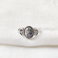 thumbnail image 2 of Natural Dendritic Opal Ring, Dendrite Opal Gemstone Ring, October Birthstone, Tiny Bohemian Ring, 925 Sterling Silver, Designer Womens Ring, Christmas Thanksgiving, Handmade Statement Jewelry, 2 of 8