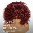 thumbnail image 5 of 8in Ginger Ombre 13x4 Lace Front Glueless Blunt Cut Bob Human Hair Wig, 5 of 5