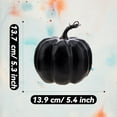 thumbnail image 2 of Halloween Artificial Fake Black Foam Pumpkins Autumn Fall Harvest Farmhouse Table Kitchen Thanksgiving Party Realistic Photography Props, 2 of 3