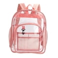 thumbnail image 1 of Mochila transparente Macarena Bolso impermeable para uso diario Estadio Rosado Almacenamiento transparente, 1 of 8
