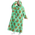 thumbnail image 2 of Blanket Hoodie Oversized Wearable Blanket Sweatshirt Cute Cartoon Printed Hooded Blanket with Giant Pockets Warm Cozy Wearable Hooded Blankets for Adults Men Women, 2 of 9