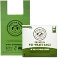 thumbnail image 1 of Biodegradable Dog Poop Bags | Compostable Dog Waste Bags, Unscented with Easy-tie Handles, Vegetable-Based & Eco-Friendly, Premium Thickness & Leak Proof, Easy Open, Supports Rescues, 1 of 6