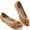 9506-Brown, variant on Ecetana Women's Flats Shoes Pointed Toe Ballet Flats for Women Foldable Comfort Light Weight Slip-On Dress Shoes