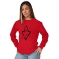 thumbnail image 4 of Triangle Whale Symbolic Spirit Animal Long Sleeve TShirt Men Women Brisco Brands S, 4 of 6