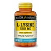Mason Natural L-Lysine 500mg with Calcium - Improved Immune Function, 100 Tablets