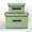Green, variant on Fabric Storage Bins with Lid, Toys Clothes Orangizer Stoage Bins, 10.6inch*7.8inch*6.6inch Washable Foldable Storage Basket Box, Khaki, Small 2 Pack