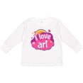 thumbnail image 3 of Inktastic Artist I Love Art Girls Long Sleeve Toddler T-Shirt, 3 of 5