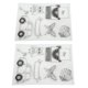 thumbnail image 5 of Sellos transparentes para manualidades, sellos transparentes de silicona con estampado de máquina de escribir para coche, patrones de búho, para álbumes de fotos DIY, 2 uds., 5 of 5