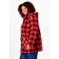 thumbnail image 3 of Woman Within Plus Size Hooded Fleece Coat, 3 of 6