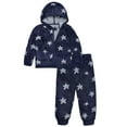 thumbnail image 2 of Modern Moments By Gerber Toddler Unisex Cozy Zip up Hoodie & Jogger, 2-Piece Outfit Set, 12M - 5T, 2 of 11
