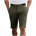 thumbnail image 2 of Mens Shorts, Men's 5" Golf Shorts, Solid Color, Polyester with Pockets for Outdoor Sports, Summer Wear, 2 of 7