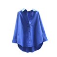 thumbnail image 1 of Timegard Womens Button down Shirts Long Sleeve Lapel Neck Blouse Fall Casual Comfy Jackets Solid Color, 1 of 3