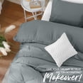 thumbnail image 4 of Juego de fundas de edredón Utopia Bedding, 2 piezas, 1 o 2 camas, XL, color gris, 4 of 8