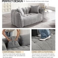 thumbnail image 5 of Giant Bean Bag Chair - Oversized Bean Bag Couch for Adults and Kids, Big Bean Bag Sofa Chair Floor Sofa with Pillows and Stuffer for Gaming, Reading, Dorm Apartment Living Room - Grey, 5 of 8