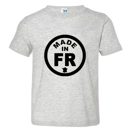 

PleaseMeTees™ Toddler From Born Made In France Europe EU Logo Label Tee