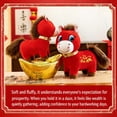 thumbnail image 2 of Happy Year of The Horse 2026 Plush, 9.84in Funny Smiling/Crying Horse Plushie Figurine, Chinese Lunar New Year Mascot Zodiac Ornament for Home Store Tabletop Decor (2*Smiling), 2 of 8