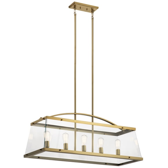 Five Light Linear Chandelier
