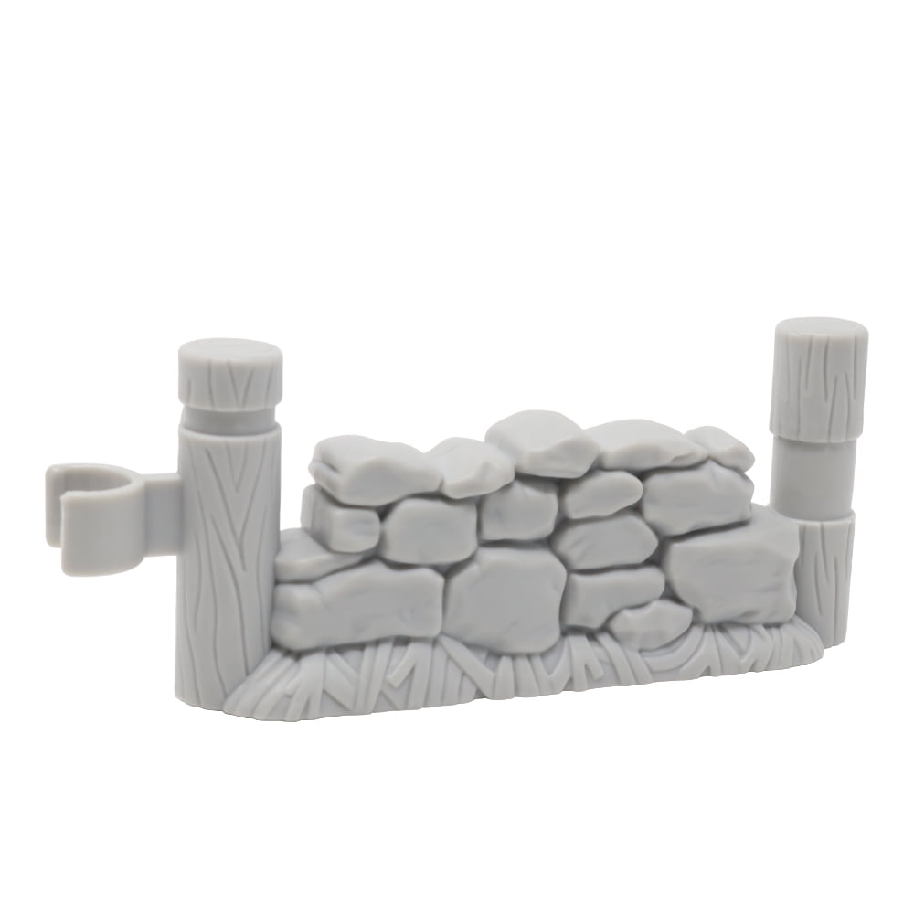 Replacement Part for Collectible Fisher-Price Little People Farm Animals Zoo Safari Playset B8796 - Replacement Gray Rock Wall Fence Posts Piece