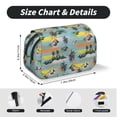 thumbnail image 5 of Kdxio Hawaiian Style for Double Compartment Pen Case Oxford Organizer with Zipper Pockets for Students Artists, 5 of 7
