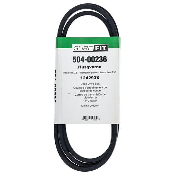 SureFit Deck Drive Belt CTB12538 124293X AYP 3363 CC1236 CT 1036 1236