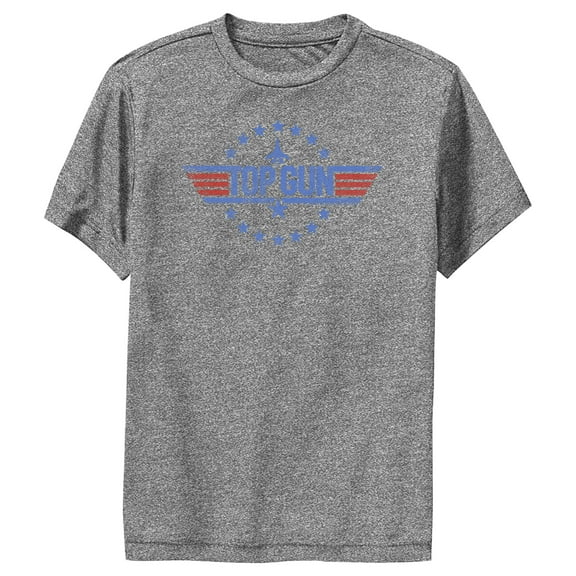 Boy's Top Gun Circle of Stars Logo  Performance Graphic T-Shirt