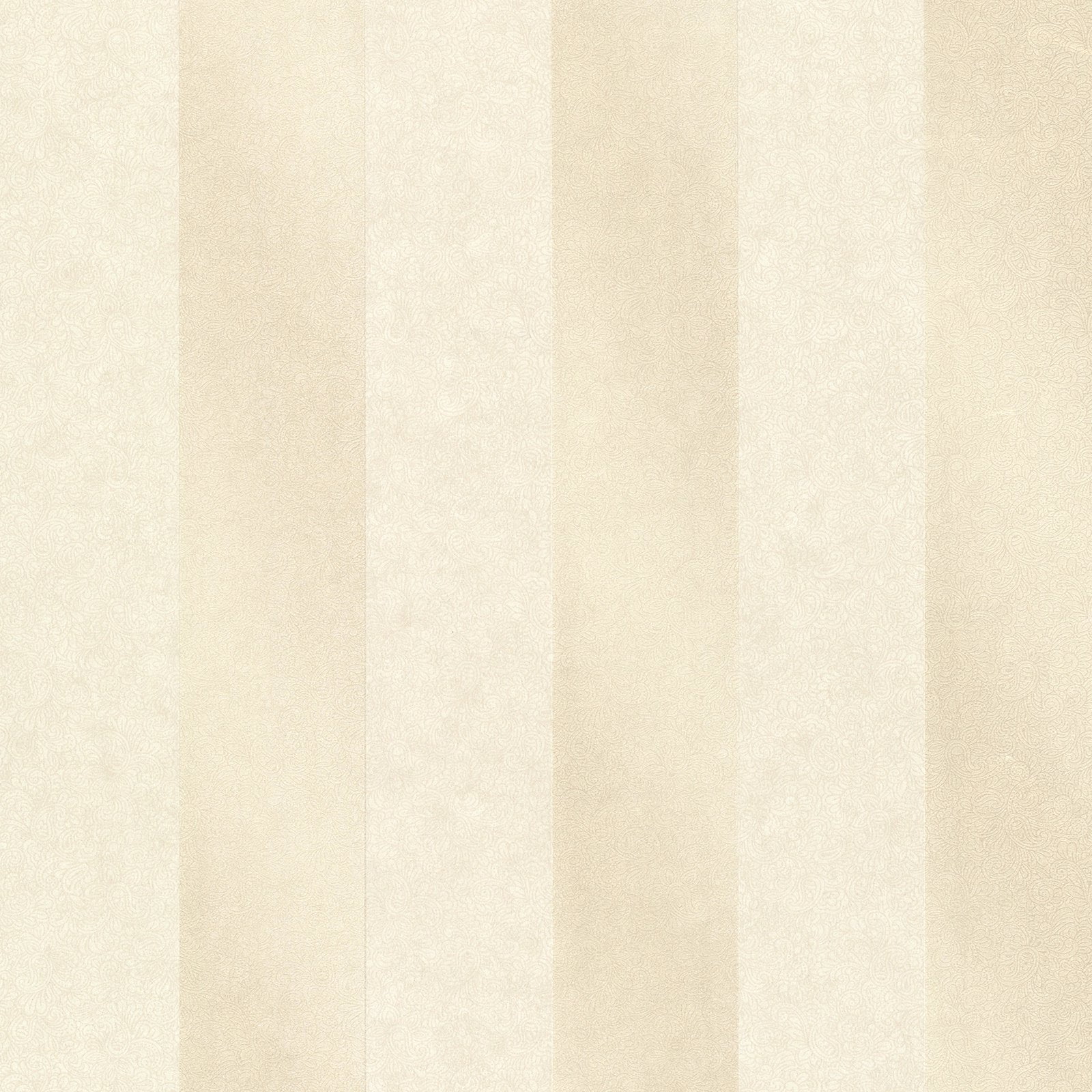 Decorline Magnus Champagne Paisely Stripe Wallpaper