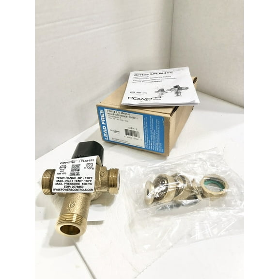 POWERS LFLM495-4 HydroGuard thermostatic tempering Valve