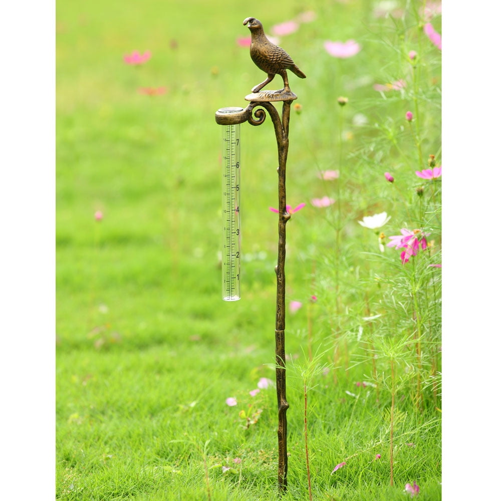 Quail Rain Gauge Holder by SPI Home