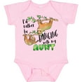 thumbnail image 3 of Inktastic Id Rather Be Hanging with my Aunt- Cute Sloths Boys or Girls Baby Bodysuit, 3 of 5