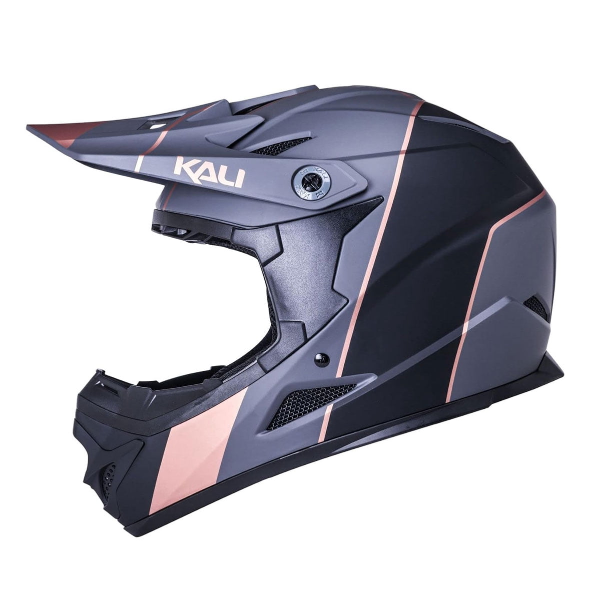 Kali Protectives Zoka Stripe Full-Face Helmet - Matte Black/Bronze Small
