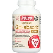 Jarrow Formulas QH-Absorb 100 mg Max Absorption - CoQ10 Ubiquinol - Up to 120 Servings (Softgels) - Supports Mitochondrial Health, Cellular Energy Production & Healthy Cardiovascular Function