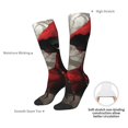 thumbnail image 6 of Salouo Dark Red Hooded Girl Print Women's Men's Ankle Socks 1-pack Casual Athletic Socks for Unisex Adult Moisture-Wicking Socks for Daily Wear/Running/Sport, 6 of 8