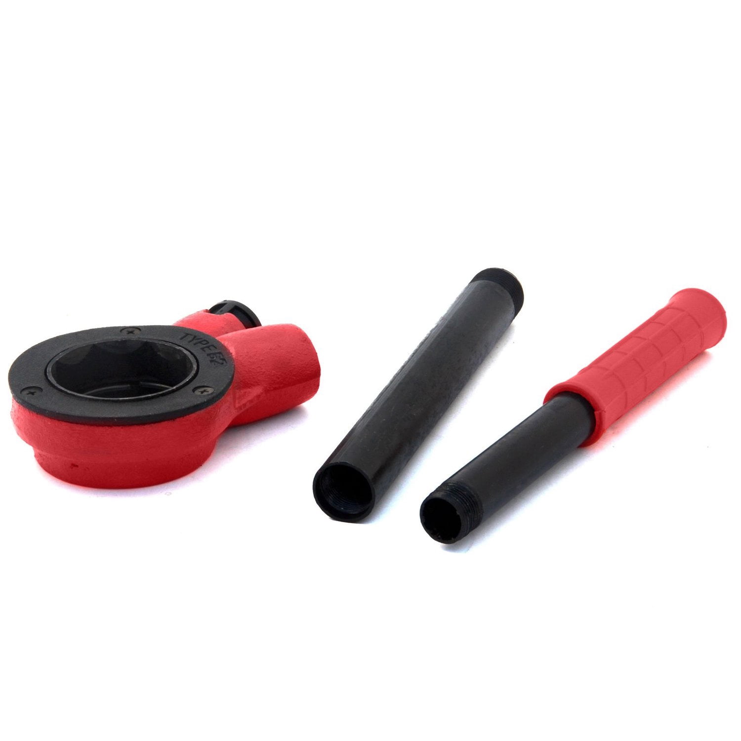 HFS (R) Pipe Threader Tool Kit Ratchet Handle + 3 Dies Set- 1/2", 3/4", 1" + Case