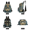 thumbnail image 2 of JIALIOU Mini Backpack Purse for Women Quilted Casual Daypack Small Travel Shoulder Bag, Abstract Clear Cerulean Geometric, 2 of 7