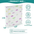 thumbnail image 5 of Cartoon Fruit Elements 12.4x10.6in PVC Round Ring Binder, D-Ring 3-Hole, Metal Clip, 200 Sheets, 5 of 10