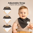thumbnail image 3 of Baberos tipo bandana para bebés KeaBabies orgánicos, paquete de 8 unidades, unisex, 3 of 9
