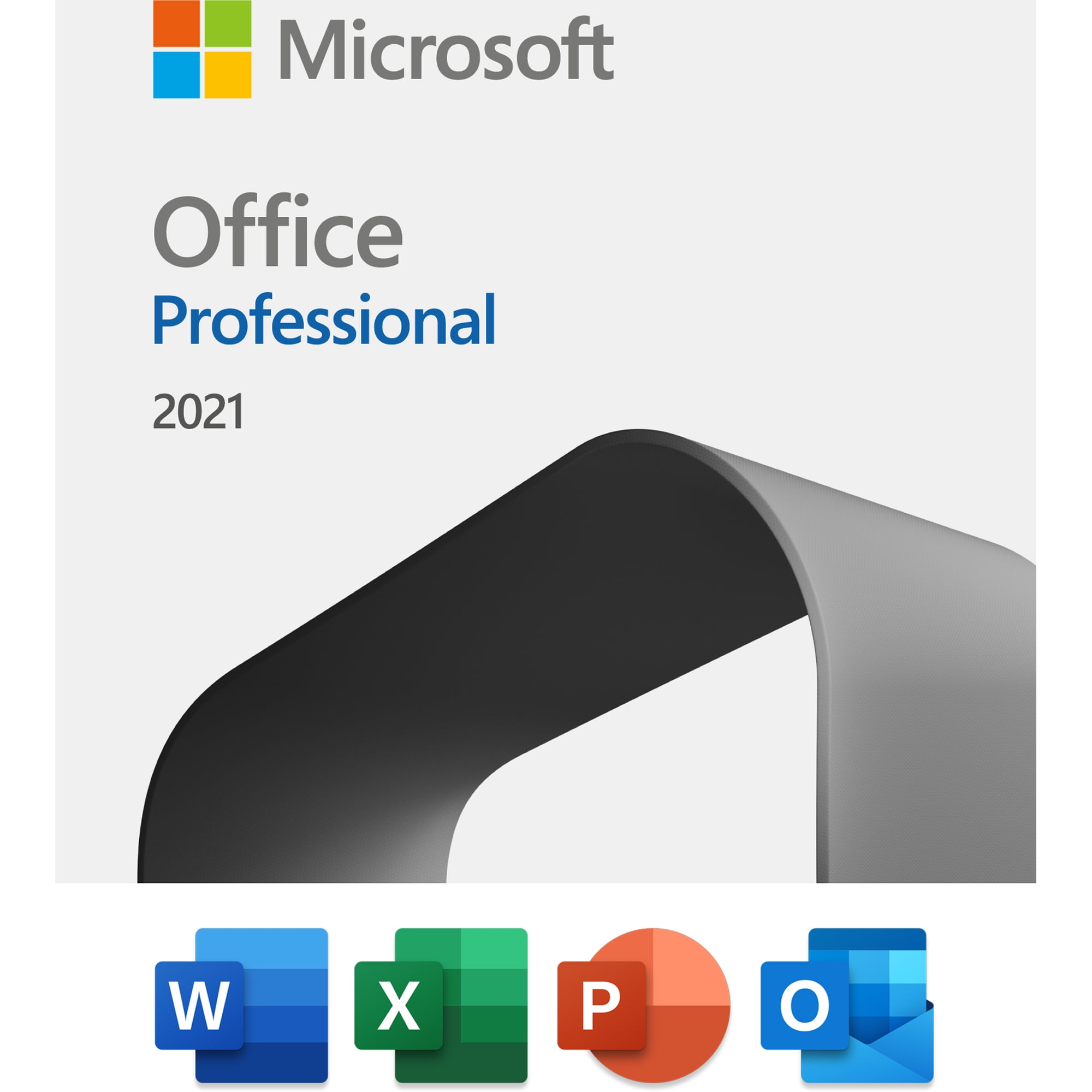 Microsoft Office Professional 2021, One-time purchase for 1 PC, ,  (Download), (889842856446)