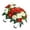 F, variant on Kaireo Artificial Cemetery Flower Spray with Stand Weather‑Resistant Faux Floral Arrangement for Grave Headstone Memorial Decor