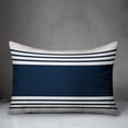 thumbnail image 2 of Creative Products Navy and White Farmhouse Stripe 14x20 Spun Poly Pillow, 2 of 2