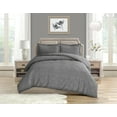 thumbnail image 1 of Swift Home Diamond Textured Soft Touch Duvet Cover Set, All Season Bedding with Zipper Closure, Includes Pillow Shams, Full/Queen, Steel Gray, 1 of 5