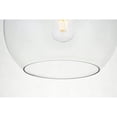 thumbnail image 4 of Lámpara de Techo Empotrada Elegant Lighting Baxter Negra Transparente 28 cm, 4 of 6